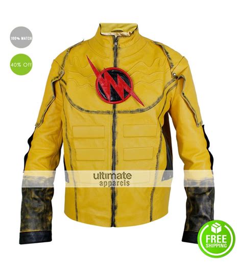 The Reverse Flash Lightning Yellow Jacket Costume 